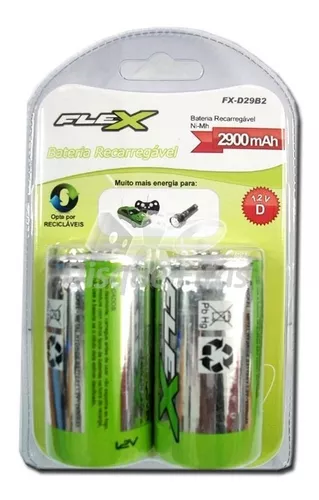 Pilha Recarregavel Aa 2900mah C/2 Uni Fx-aa29b2 - Freeway Atacado