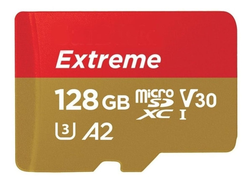Imagen 1 de 4 de Tarjeta de memoria SanDisk SDSQXA1-128G-AN6MA  Extreme con adaptador SD 128GB