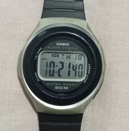 Reloj De Pulso Digital Casio W-57 Negro Y Gris Para Hombre