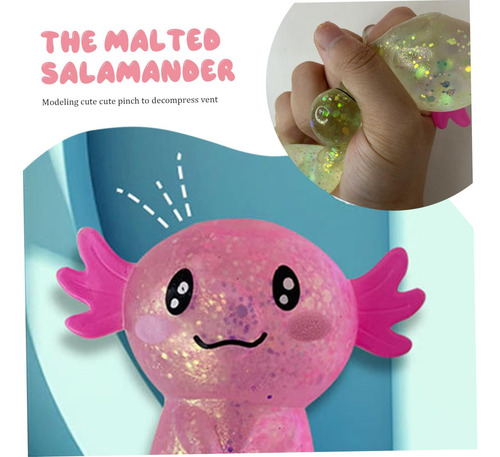 Juguetes De Estrés Glitter Axolotl Toys Squeeze Adorable