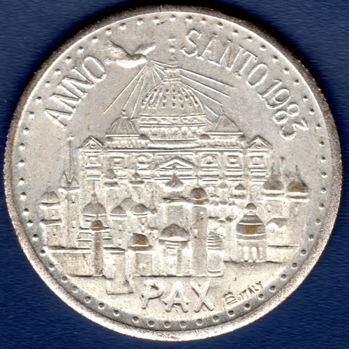 Medalla De Papa Juan Pablo Ii Año Santo 1983 Paz