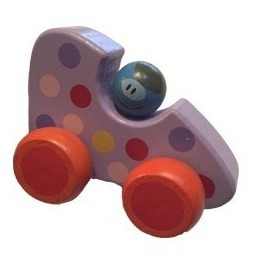 Imagen 5 de 5 de Autitos De Madera Pintados Para Niños Bebes