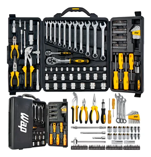 comprar Caixa Jogo De Ferramentas 110 Peças Aço Cromo Vanádio Completo Maleta Para Mecânico Profissional Wf M110 Wap