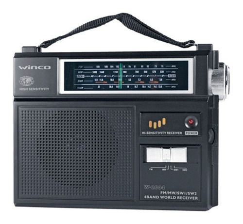 Radio Portatil Dual Am Fm Enchufe 220v O Pila W-2004 Oferta