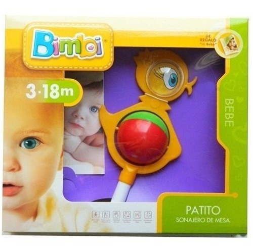 Bimbi Patito Sonajero Didactico Con Sopapa - Sharif Express