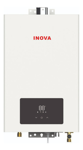 Aquecedor De Passagem Digital Branco Inova 20d Para 20l/m Tipo De Gás Gn