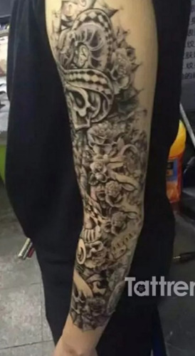Tatuagem Temporária Gigante Braço Inteiro Fake Tattoo 3024