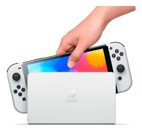 Nintendo Switch Oled Con Joystick Blanco Y Negro 2021