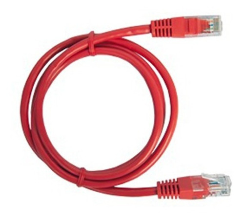 Patch Cord Cable Parcheo Red Utp Cat 5e 2 Metros  Rojo