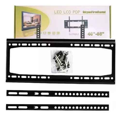 Soporte Tv Pared Fijo Smart Led 40 A 85 Pulgadas Negro