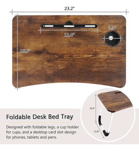 Soporte Laptop Cama, Mesa Plegable, Portátil, Soporte ...