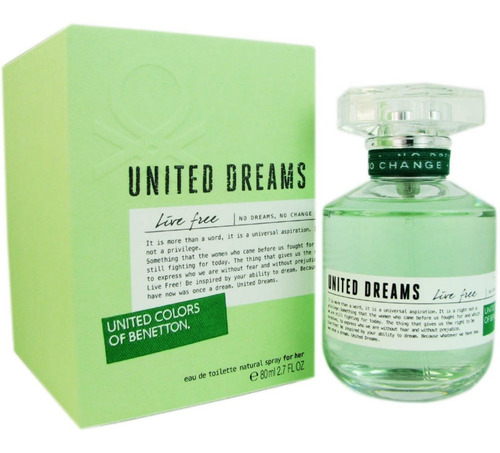 Benetton Dreams Live Fem 80ml Edt Original Caja Celofán