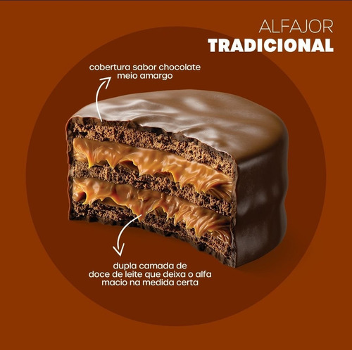 alfajor Odara caixa 65 g 12 u