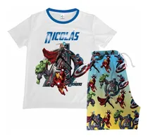 Comprar Pijama Short Niña Niño Avengers Vengadores Algodon 