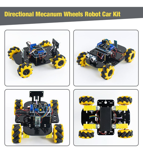 Kit De Robot De Coche 4wd Mecanum Lafvin Smart Diy Project