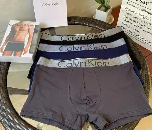Set 3 Boxers Calvin Klein Trunk Original Algodón Clásico