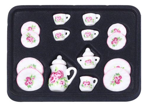 Set De Té En Miniatura Para Utensilios De Cocina De Porcelan