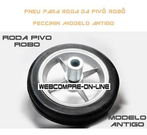 Roda Pivô Robô Peccinin (maior) Ø12  Antiga 20002228