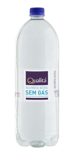Imagem 1 de 1 de Água Mineral Sem Gás Qualitá Garrafa 1,5 Litro