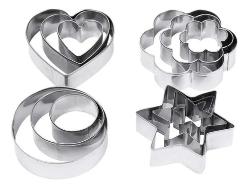 Set 12 Moldes De Galleta Cortador Galletas Moldes Galletas