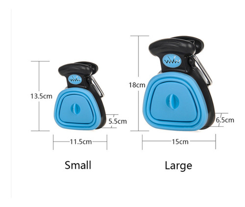 Cuchara Para Guardar Basura De Baño Para Mascotas, Azul, Peq