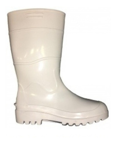 Bota De Pvc Blanca Larga - Talles  Del 37 Al 45