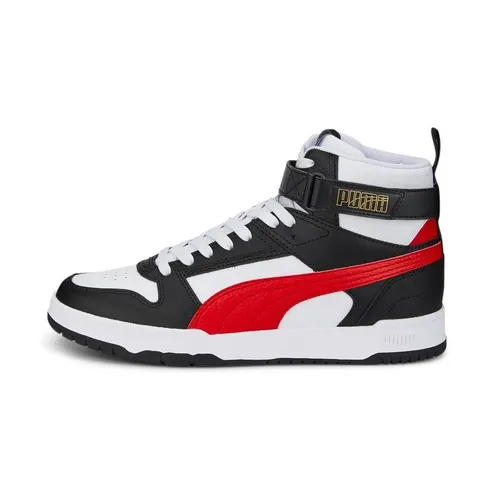 Tenis Puma Rebound Joy Negro Blanco/Rojo Hombre