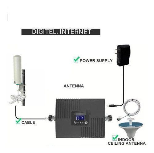 Señal Celular Amplificador Booster Digitel Datos Internet 