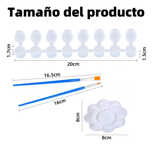 100 2ml Tiras De Botes De Pintura Vacíos Tiras 800 Botes