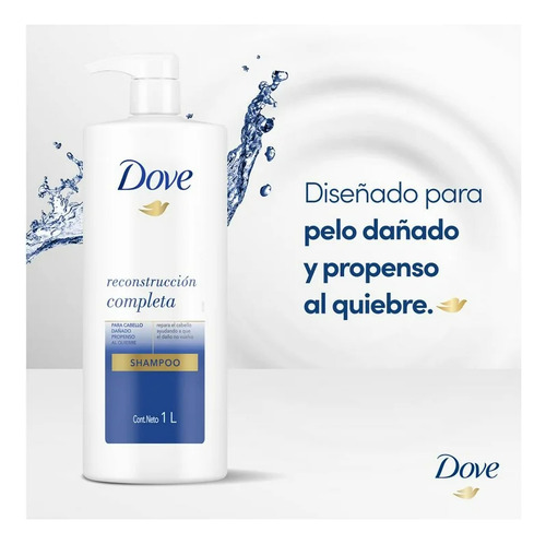 Shampoo Dove Reconstrucción Completa 1 L