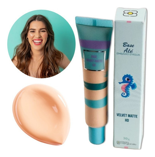 Base Hasta El Fondo Del Agua Velvet Matte Maria Margarida 02 30g Tono 02 - Beige Claro Amarillento