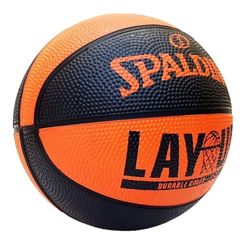 Imagen 2 de 6 de Pelota Basquet Spalding Basket Nº 3 Lay Up Negro/nar 0339