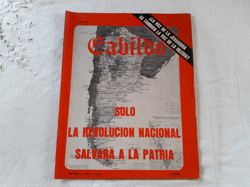 Revista Cabildo N° 44 Julio 1981 Revolucion Nacionional Salv