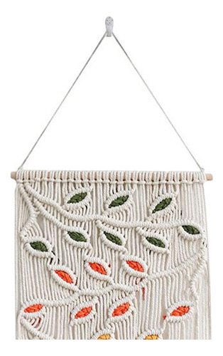 Nuevo Tapiz Rústico De Macramé For Colgar En La Pared, Borla