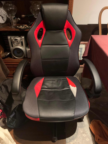 Silla Gamer Pu Ergonómica Escritorio Tunney Rojo