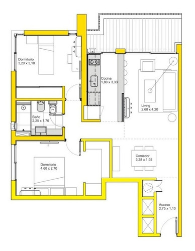 Imagen 6 de 15 de Venta Apartamento 2 Dormitorios Malvin A Estrenar