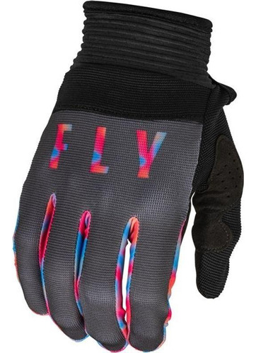 Luva Motocross Fly F16 2023 Cinza Pink Azul M