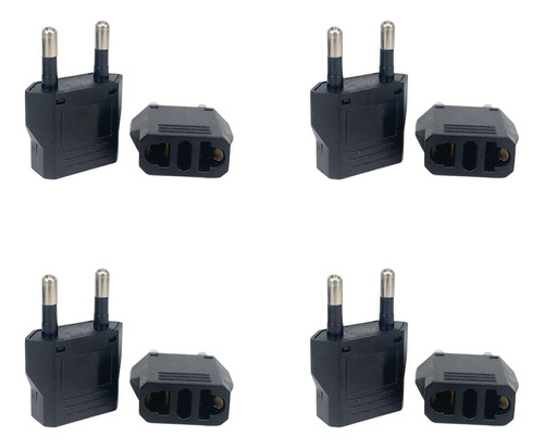 Adaptador Convertidor Enchufe Americano A Europeo X4