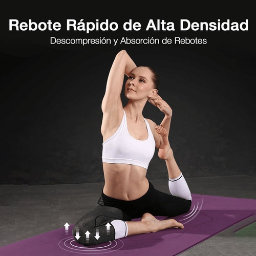 Imagen 7 de 10 de Mat Colchoneta Yoga Pilates Tpe 6 Mm C/bolso Guia Posiciones