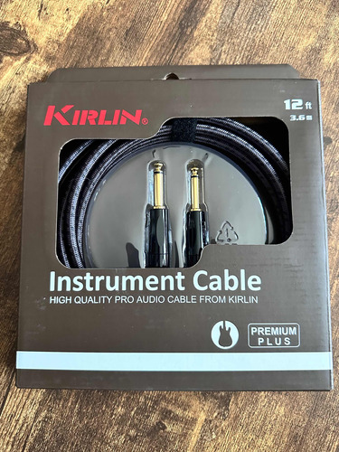 Cable De Guitarra Y Bajo  Kirlin Serie Deluxe 3,6 Metros