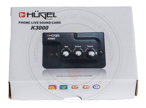 Imagen 6 de 8 de Interfaz De Audio Para Celular Hügel K3000 Android Apple Usb