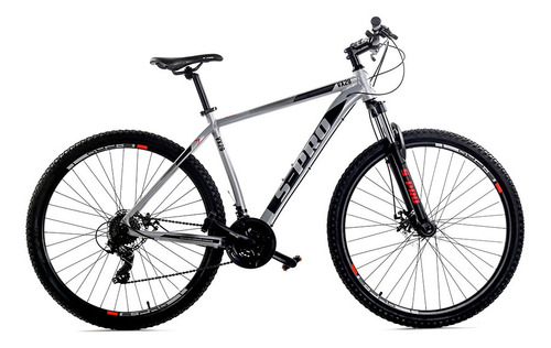 Mountain bike S-Pro VX R29 21v frenos de disco mecánico cambios Shimano TX35 color gris