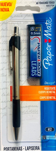 Portaminas Paper Mate En Acero Inoxidable 0,5 Envío Gratis