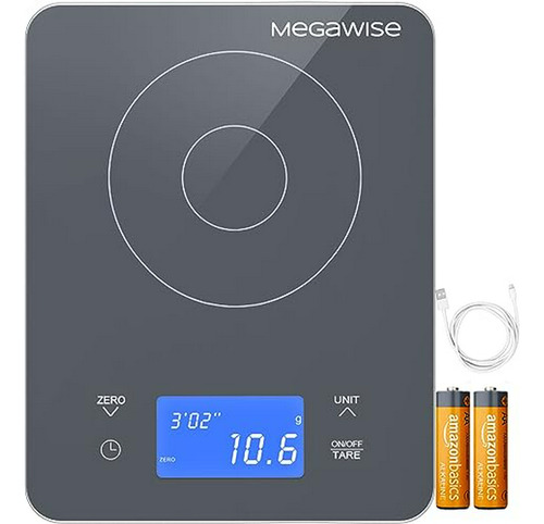 Báscula De Café/food Megawise 0.1g Con Temporizador, Doble F