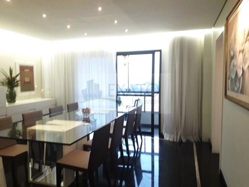 Imagem 4 de 15 de Lindo Apartamento, Totalmente Equipado E Mobiliado, 250m² De Área Útil, 3 Suítes, 4 Vagas. - Em50849