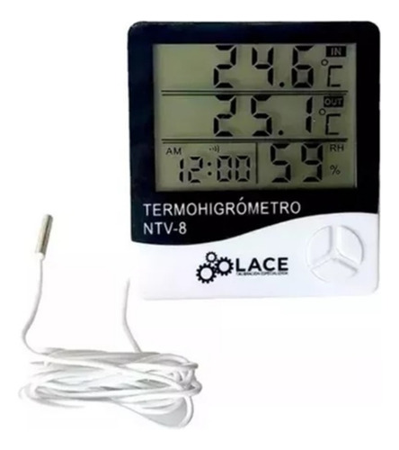 Termohigrómetro Con Calibración Ante Ema, Lace Ntv-8