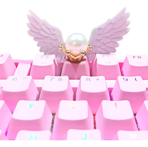 Kelendle Keycap Personalizado Angel Wing Pbt Keycap Perfil