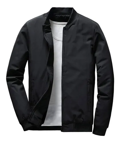 Jaqueta Bomber Masculina Preta MercadoLivre