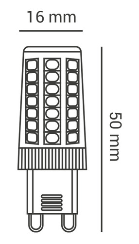 Imagem 3 de 3 de 05 X Lâmpada Led Halopin G9 4000k 3,5w Opus Lp39930