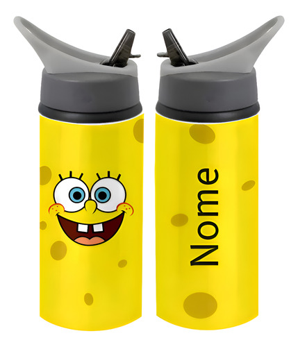 Garrafinha De Agua Personalizada Bob Esponja E Amigos